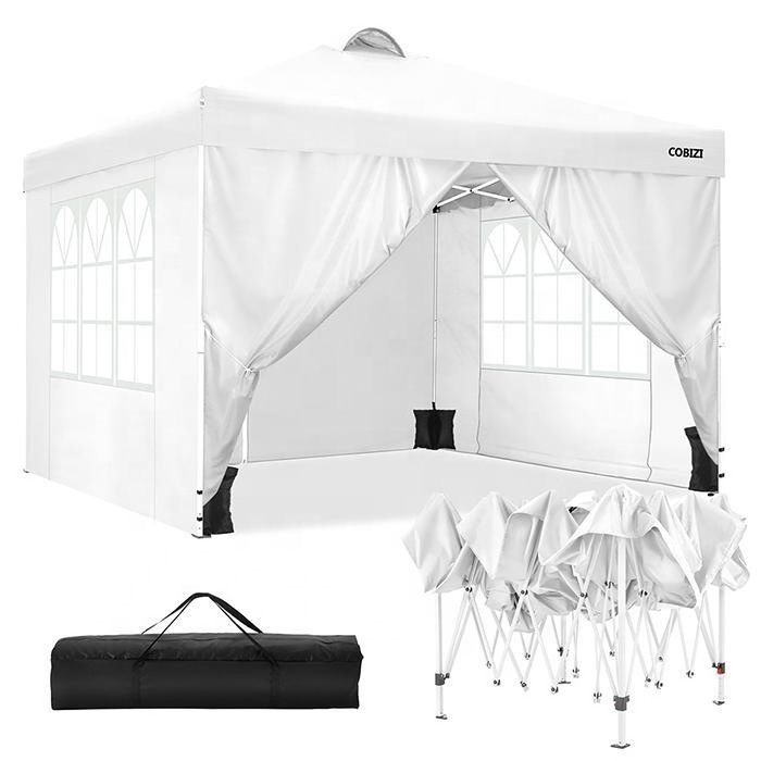 Electric aluminium glass trade show tent gazebo with frame