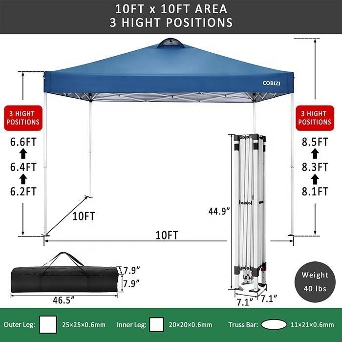 Electric aluminium glass trade show tent gazebo with frame