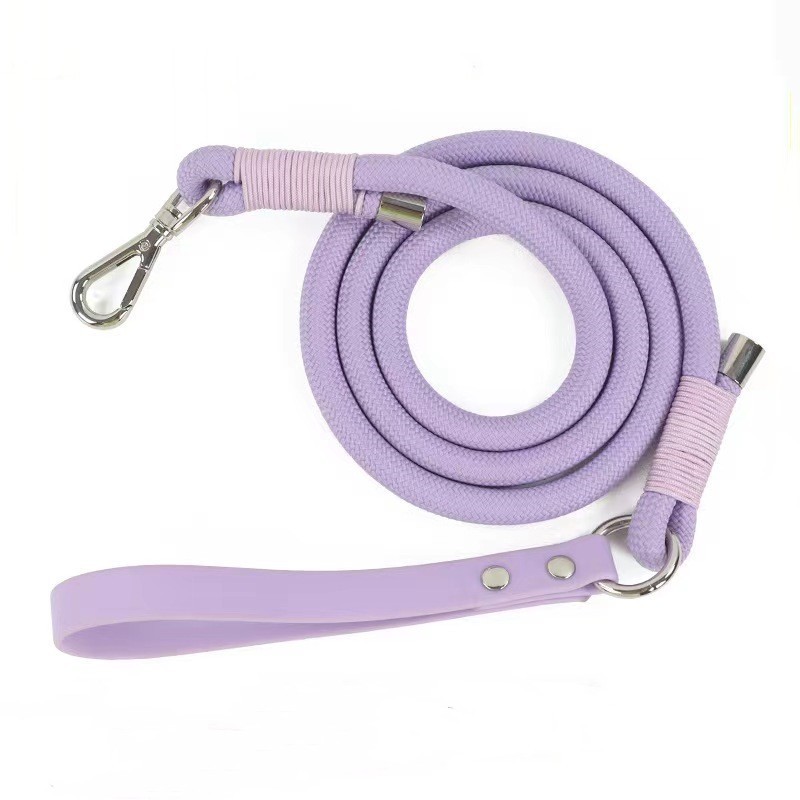 Hot Selling Pet Leash PVC Wrap Silicone Waterproof Bite Resistant Dog chain Small And Medium-Sized Dog Outdoor Walking Leash