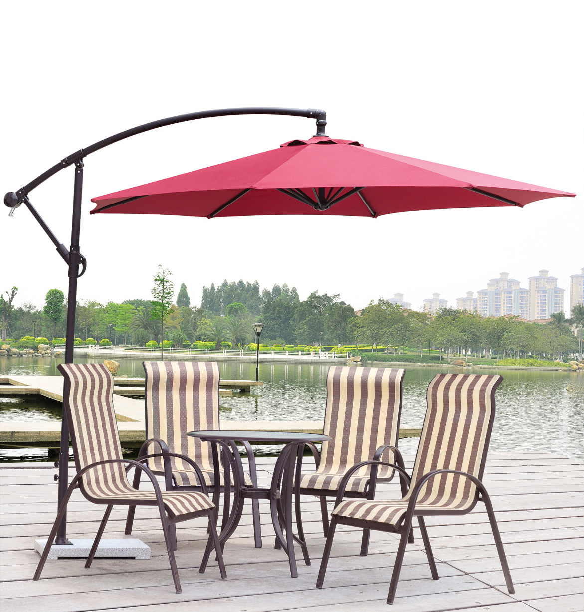 Factory Customized Leisure Pool umbrella Sunshine Parasol in cheap price Dia:3.0m Center Pole Umbrellas For The Rain