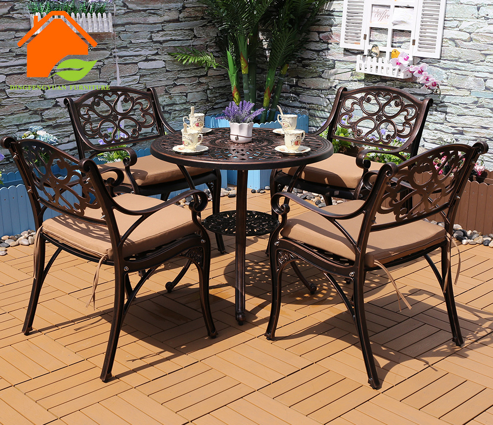 Cast Aluminum Frame Patio Mesh Outdoor Garden Furniture