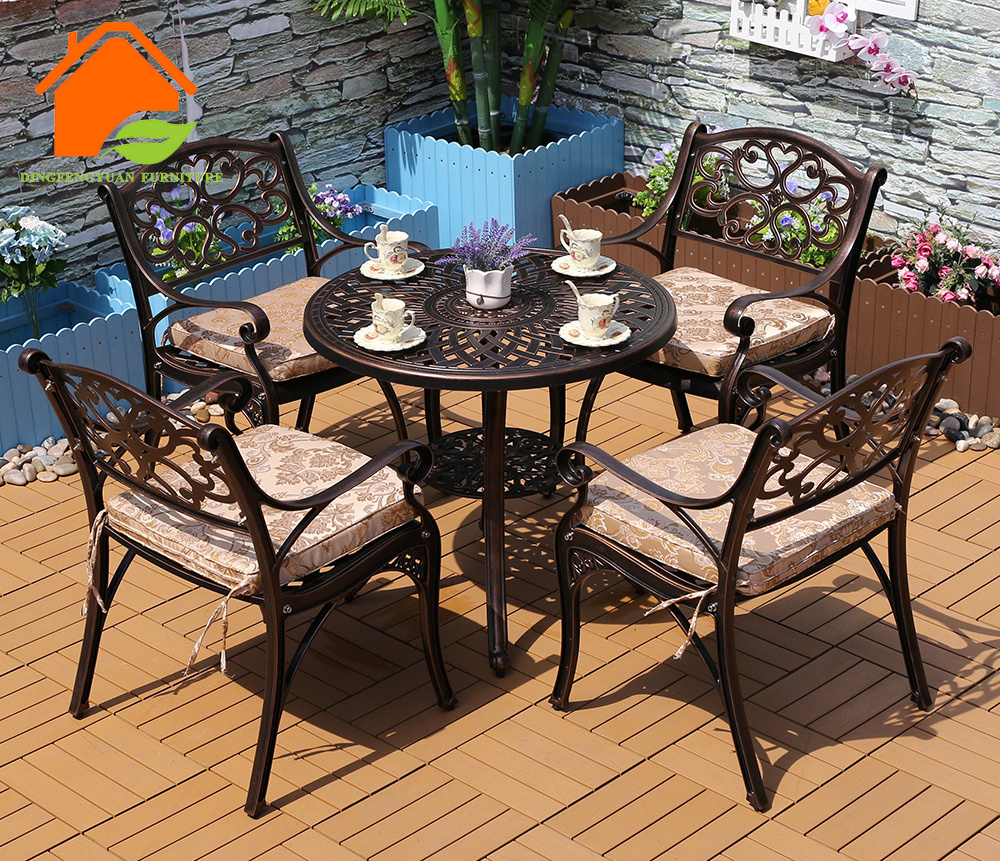 Cast Aluminum Frame Patio Mesh Outdoor Garden Furniture