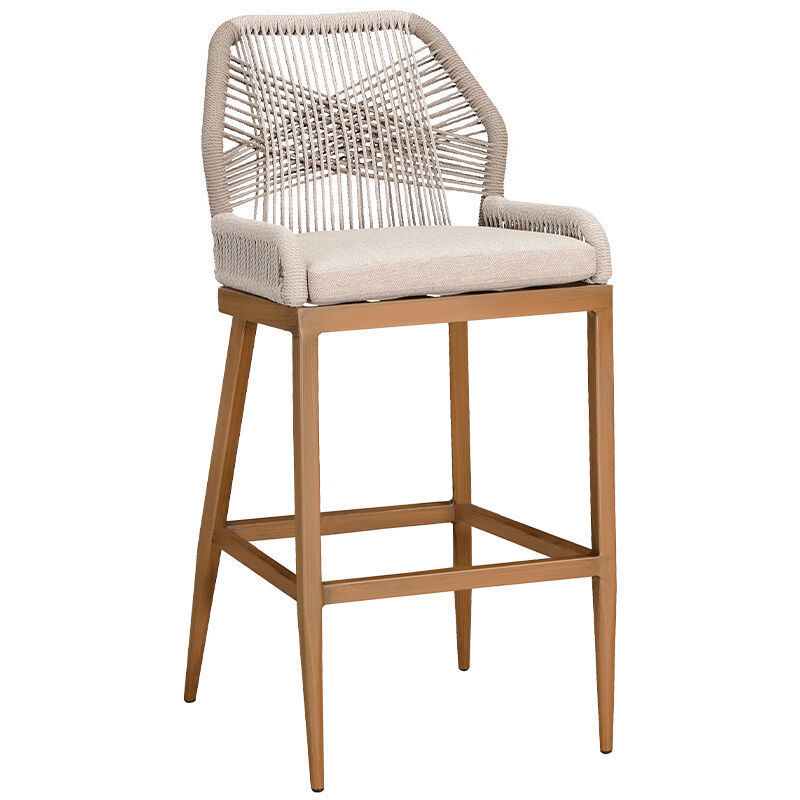 Hot-Selling New Arrival  Bar Stools Height Chair  Breakfast Bar Chair Weave Outdoor Furniture Luxury