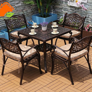 Furniture Outdoor Garden Aluminum Set Cast Aluminium Bistro Table Chair