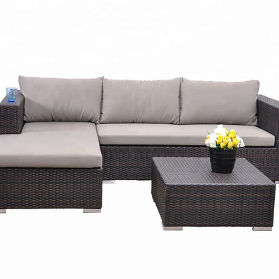 Outdoor Patio Furniture Garden Rattan Wicker Modular Sectional Sofa Set Modern Furniture