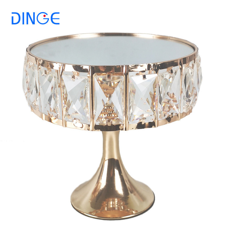 high 2 tier pearl wedding luxury golden birthday cake base stand metal set for cup cakes