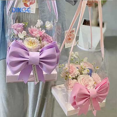 Flower Box Mothers Day Heart Wholesale Square Gift Boxes for Flowers Boxes Preserved Rose Floral Flower Packaging Recyclable