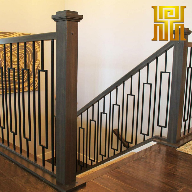 Home Decorate Stair Iron Baluster Wrought Metal Spindles Round 1/2'' Square Railing