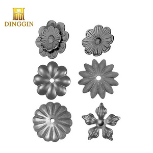 Decorative cast iron flower and leaves wrought iron  cast steel gate ornaments