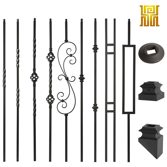 Metal Spindles Iron Stair Railing Wrought Iron Balusters