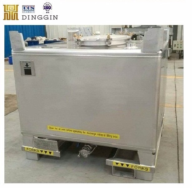 1000l 1300l 1500l 2000l Stainless Steel IBC Tote Tank Container Dangerous Liquid Chemical Transport Storage IBC tank containers