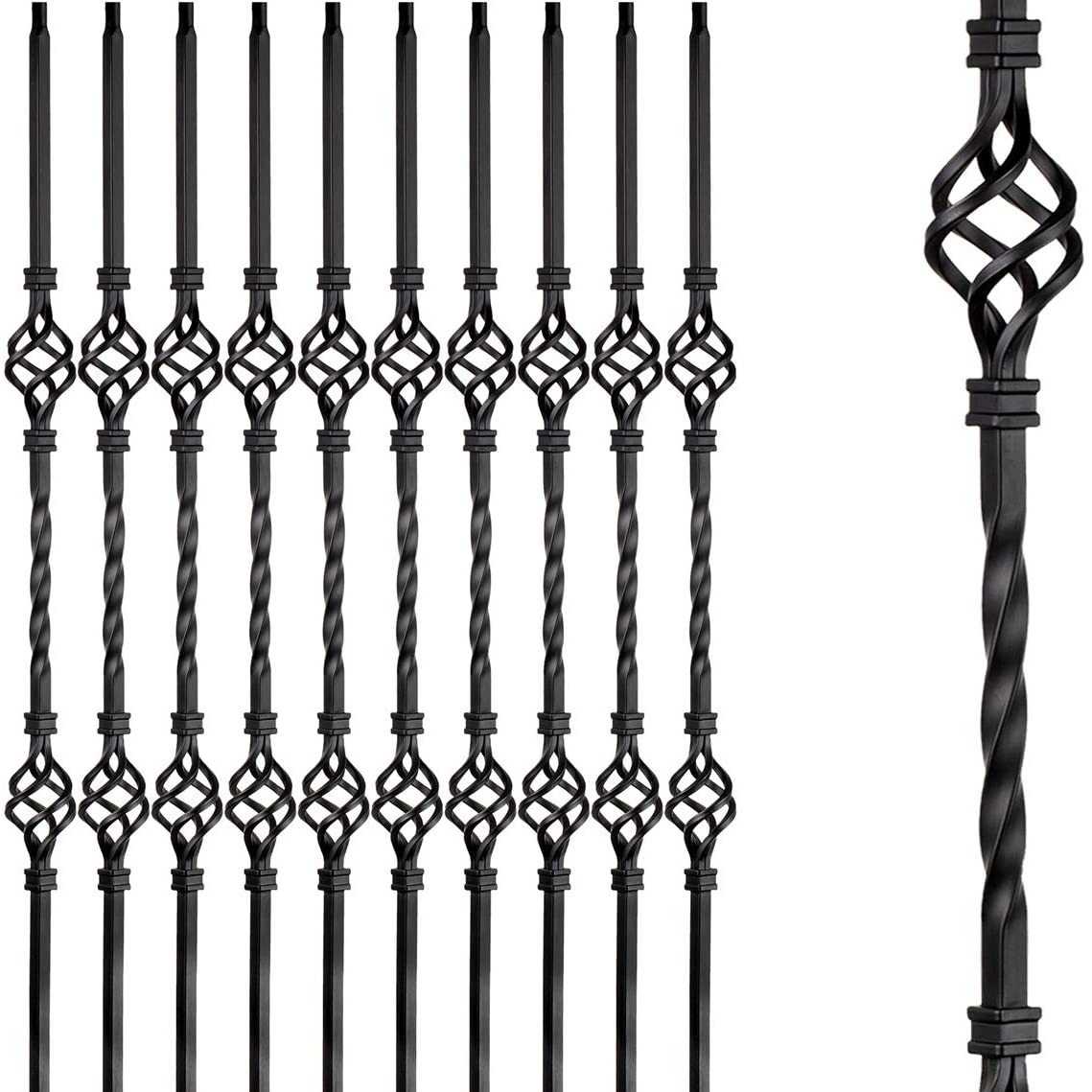 ornamental forged wrought iron balustrade