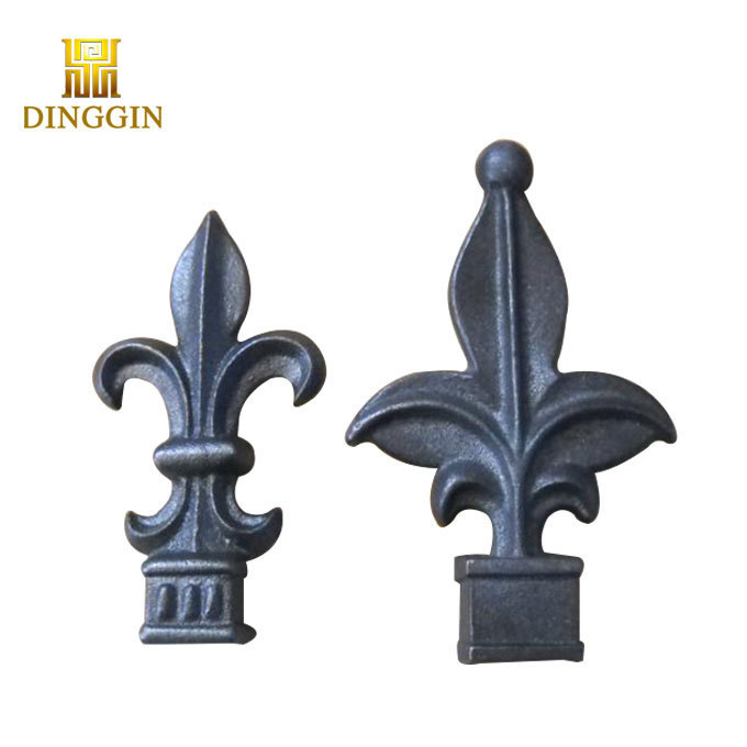 Decorative cast iron flower and leaves wrought iron  cast steel gate ornaments