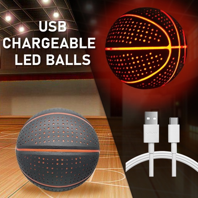 Custom laminated hygroscopic PU leather black light up USB chargeable LED Laminated PU Basketball size 5