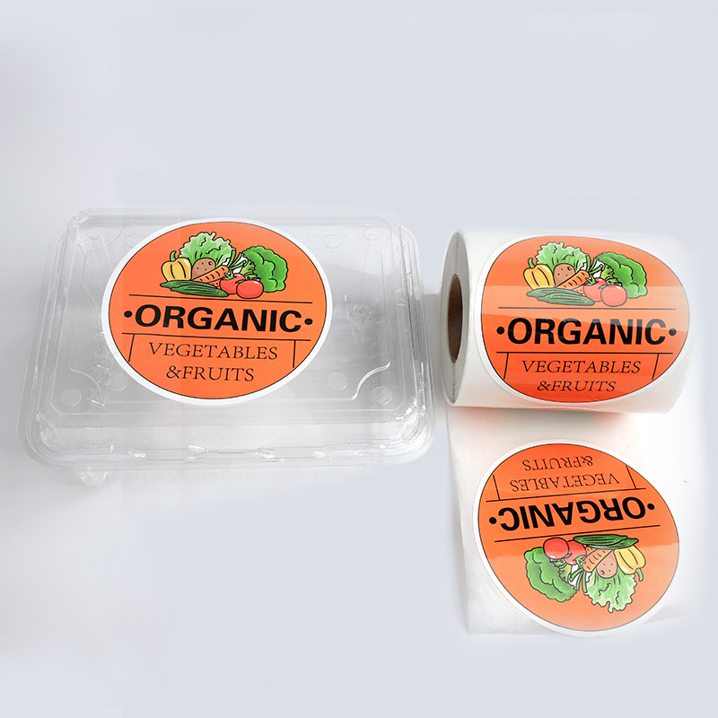 High Quality Food Labels Supplier Custom Waterproof Logo Stickers Bottle Jar Meat Pizza Boxes Food Packaging Labels