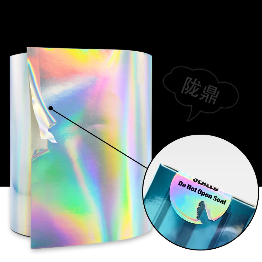 High Quality Holographic Egg Shell Sticker A4 Adhesive Destructible Sticker,Graffiti Vinyl Hologram A4 Eggshell Sticker Paper