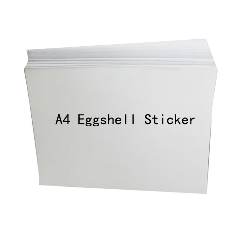 High Quality Self Adhesive Laser Printable A4 Destructible Vinyl Egg Shell Sticker Sheet White A3 A4 Eggshell Sticker Paper