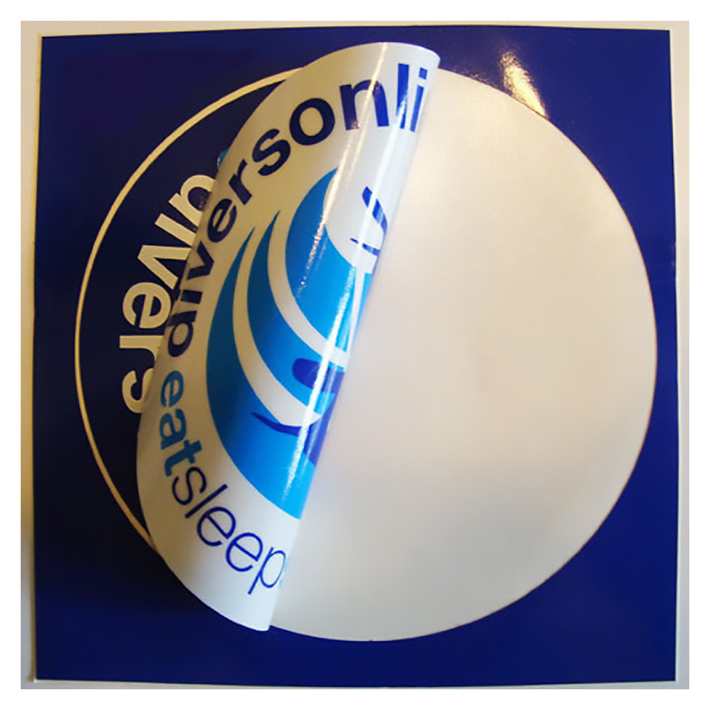 Outdoor Durable UV Proof Printing Custom Reusable Removable Round Static Cling Window Decal Double Sided Sticker