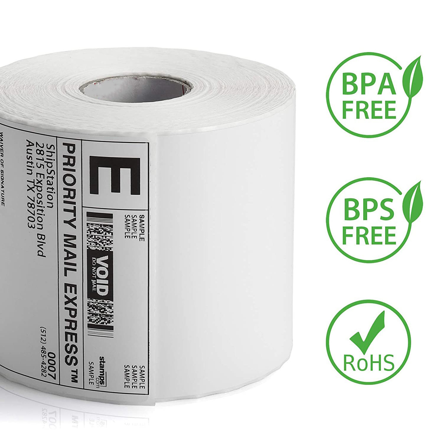 Waterproof Label Thermal 100 x 150 4x6 Thermal Waybill Adhesive Paper Delivery Sticker Thermo Label Roll