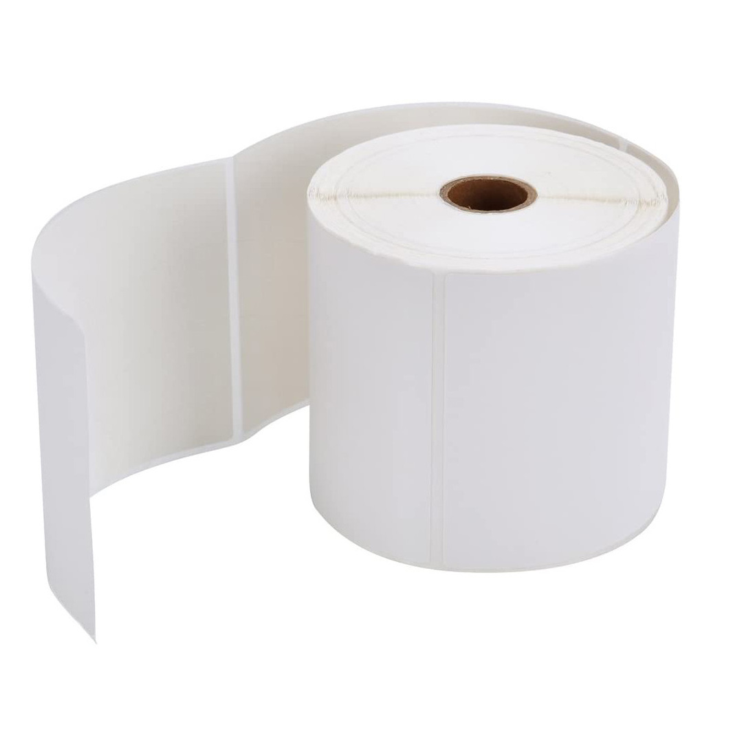 Waterproof Label Thermal 100 x 150 4x6 Thermal Waybill Adhesive Paper Delivery Sticker Thermo Label Roll