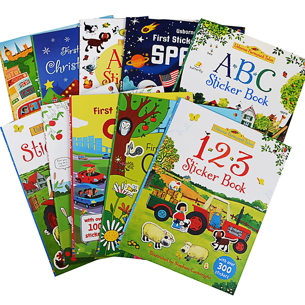 Manufacturers High Quality Custom Printing Full Color Children Activity Rewards Kids Happy Planner Reusable Sticker Book