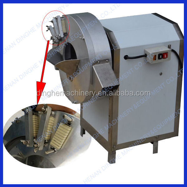 High Efficiency Centrifugal Root Vegetable Cutter / Automatic Carrot and Potato Slicer