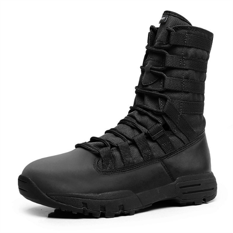 Unisex Tactics Leather Combat Ankle Boots Work Safety Shoes Men Tactical Boots Breathable Hiking Sneakers