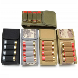 Tactical Shooting Ammo Bag 12GA Portable Molle Attachment 16 Shells Button Holder Hunting Magazine Cartridge