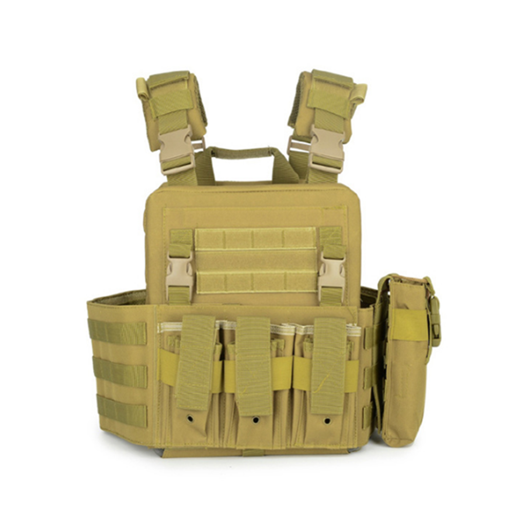 4PCS Tactical Vest Gun Holder Molle Combat Assault Gear Chest Rig