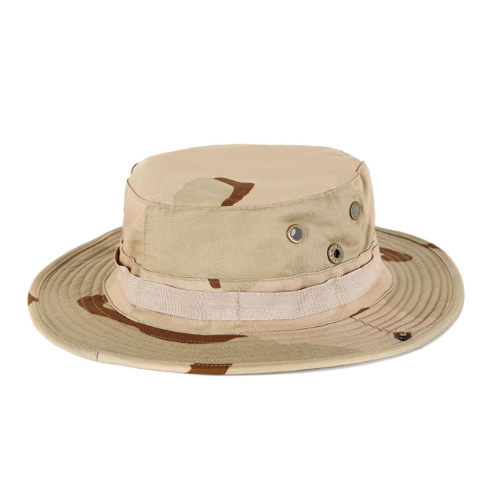 Tactical Boonie Hat Camo Bucket Wide Brim Sun Fishing Bush Booney