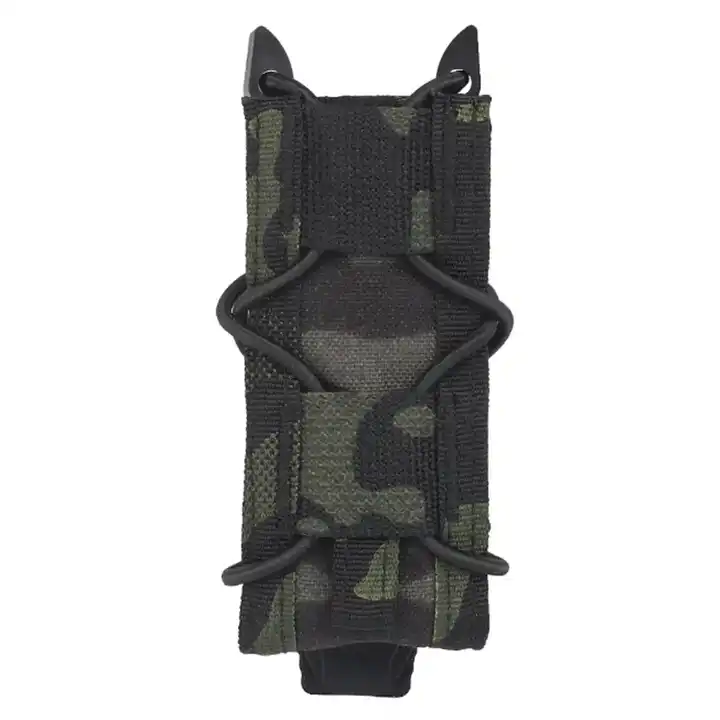 Tactical Magazine Holder Small Pouch Molle Flashlight Torch Holder Camo Magazine Holder Carry 9mm Mag Waist Pouch