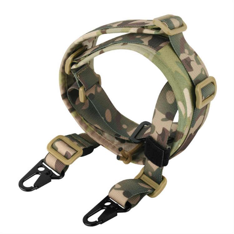 Tactical Gun Sling Quick Adjust with HK Hook, Shoulder Pad Sling Ar Sling for Hunting and Outdoor Keychain