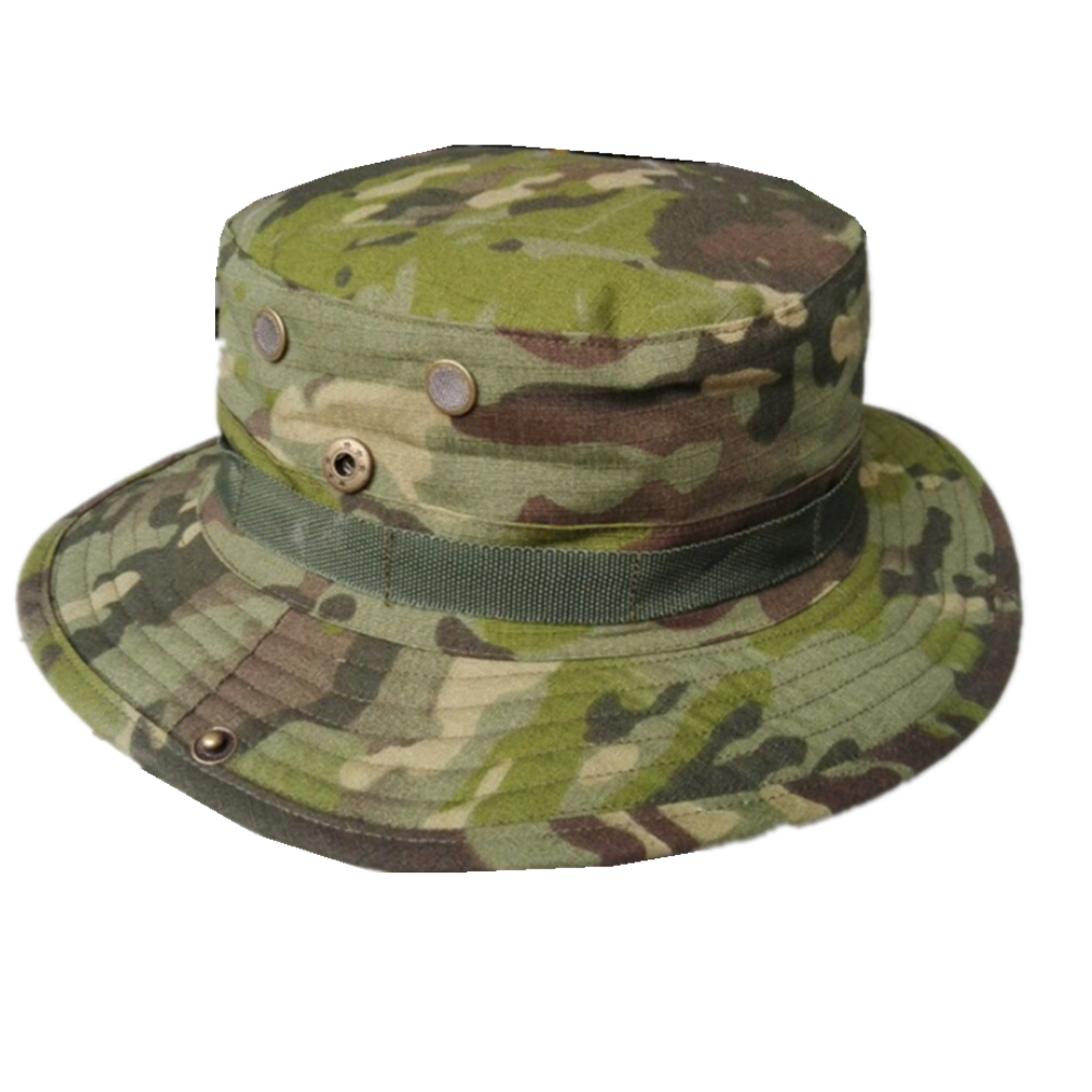 Tactical Boonie Hat Camo Bucket Wide Brim Sun Fishing Bush Booney