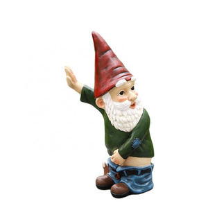 10.2inch Gnome Don't Look Me Statue Resin Gnome Sculpture Decoration Funny Gnome Don't Look Me Figurine Garden Gift