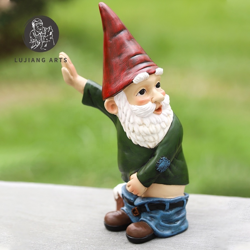 10.2inch Gnome Don't Look Me Statue Resin Gnome Sculpture Decoration Funny Gnome Don't Look Me Figurine Garden Gift