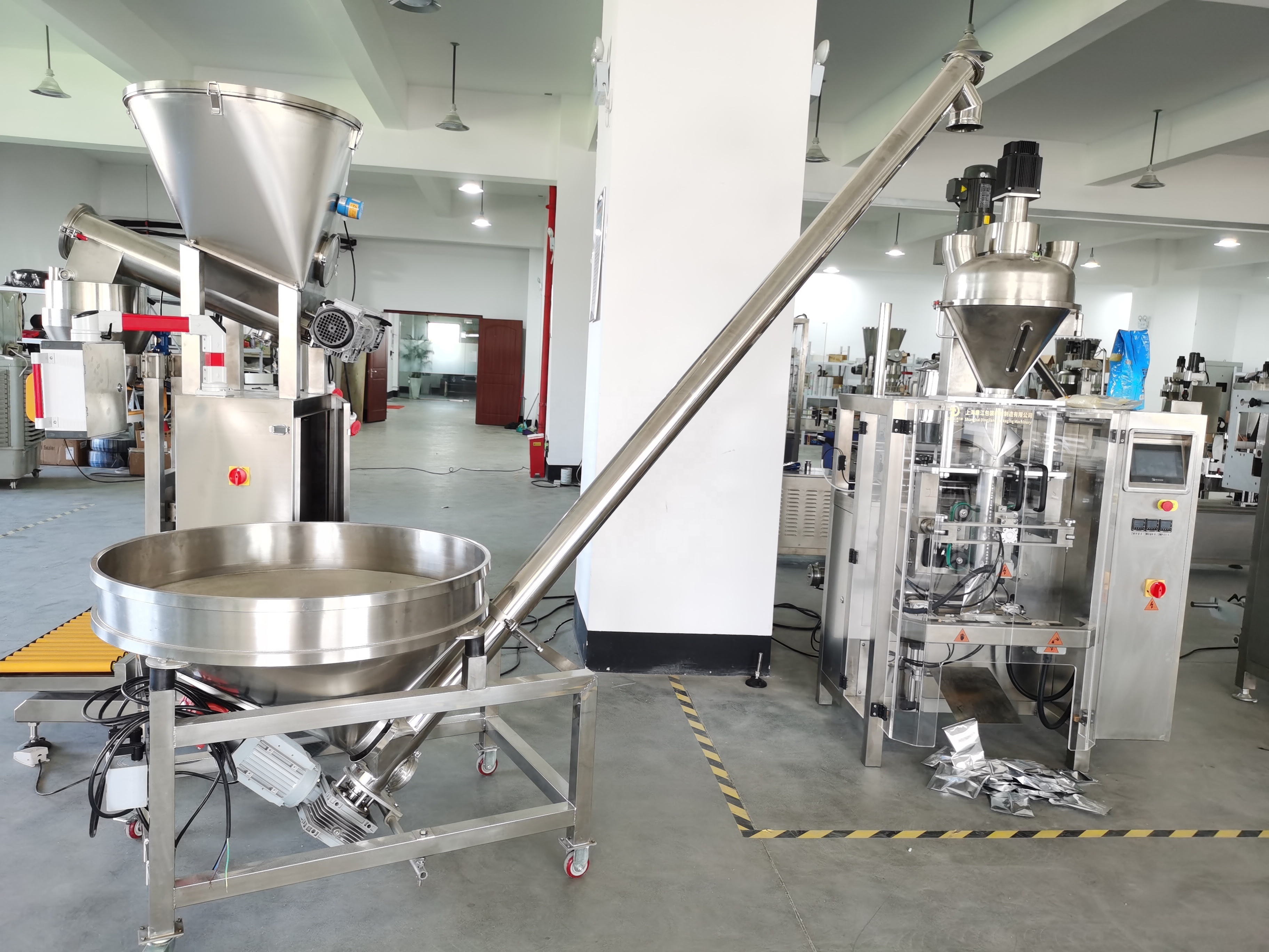 Automatic Chili Seasoning Oxtail Soup Jaggery Fine Powder Packing Packaging Machine