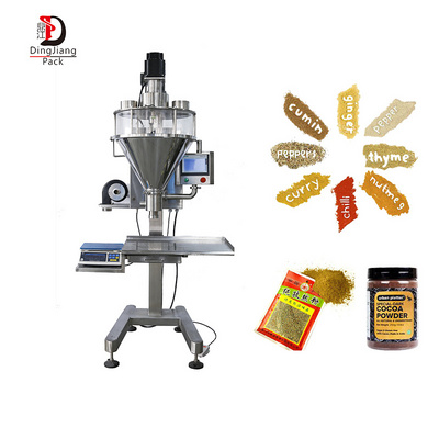 Semi Automatic Paste Seasoning Dry Fine Powder Dispensing Filling Machine