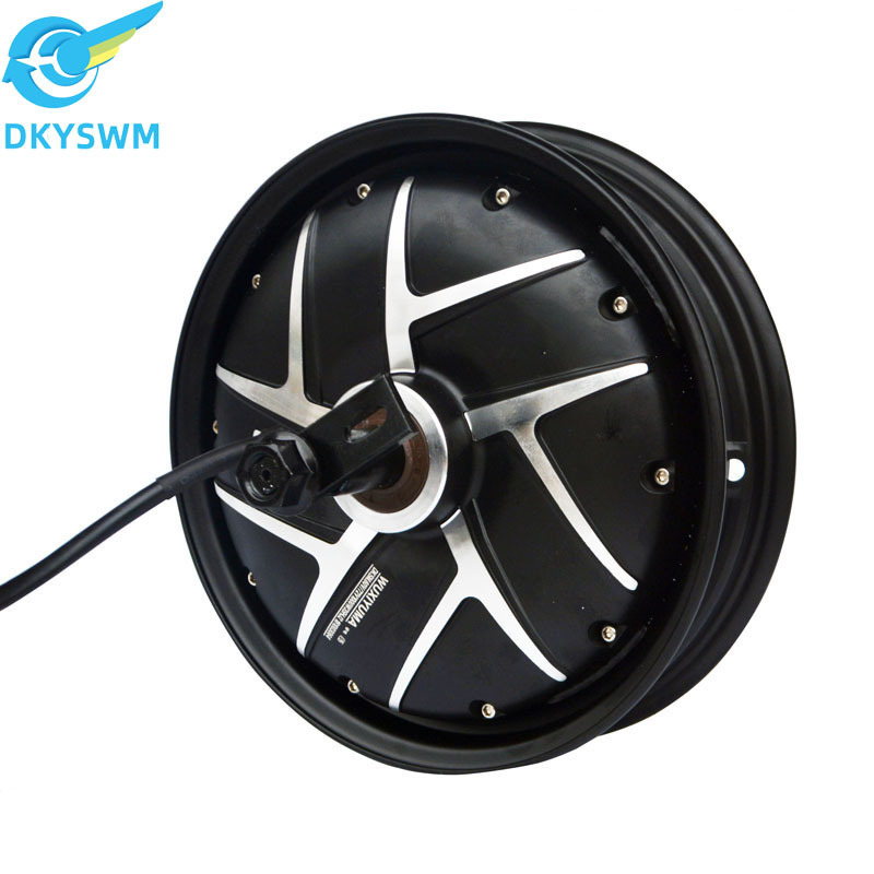 Electric motorcycle electric car brushless dc motor 10in wheel motor 1.2kw60v72v96v waterproof wheel motor