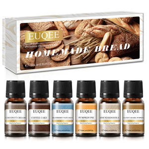 EUQEE Bakery Essential Oil Set Gift Kit Pumpkin Pie Coconut Cream Blueberry Pancakes Bulk Fragrance Oil Gift Set 6 Pack