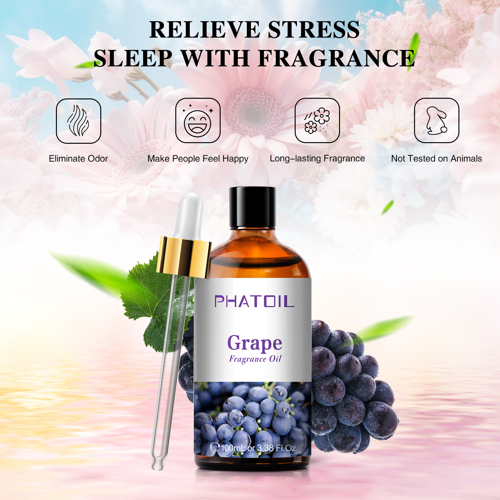 Private Label 3.38oz 100ML Fruit Perfume Fragrance Oils OEM For Candle Making Aroma Diffuser