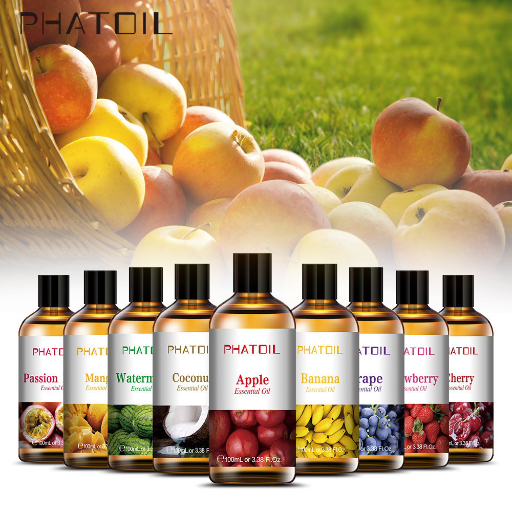 Private Label 3.38oz 100ML Fruit Perfume Fragrance Oils OEM For Candle Making Aroma Diffuser