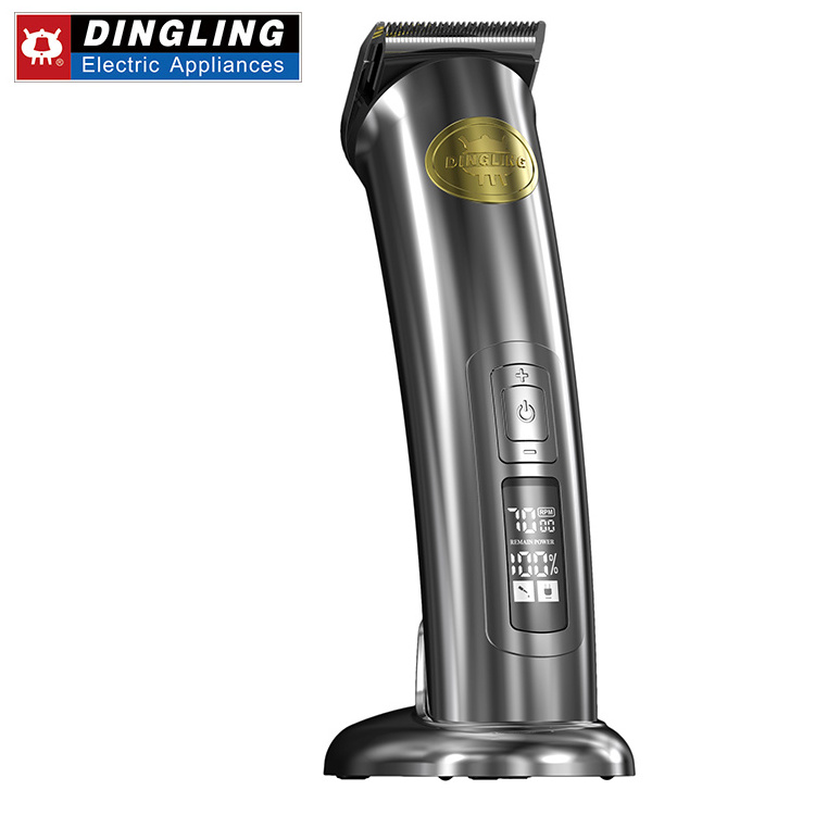 Dingling LED Display 5 Different Cutting Speed hair clipper online lighter barberhair clippers