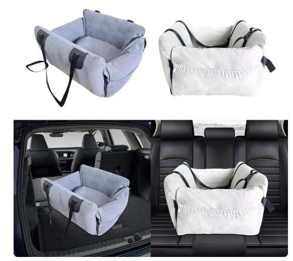 Dogs Seat Puppy Handbag Animal Carrier Puppy Car Seat Fittings Dog Travel Seat Car Console for Small Dogs Small Pets