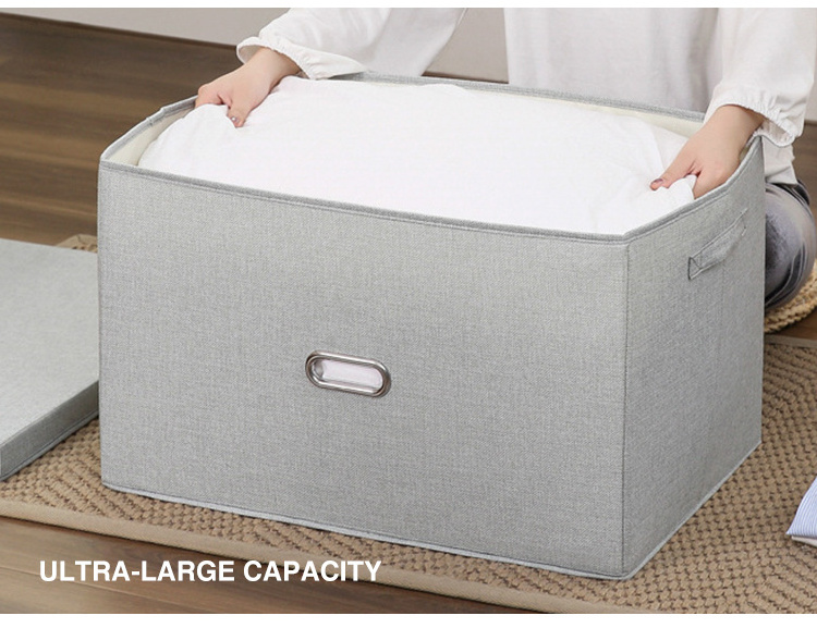 Household Items Foldable Storage Box Organizer, Fabric Storage Boxes Organizer Kids Folding Storage Box