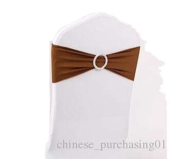 drop shipping 1 PC Spandex Wedding Chair Cover Sash Bands Wedding Party Birthday Chair Decoration ANI-043