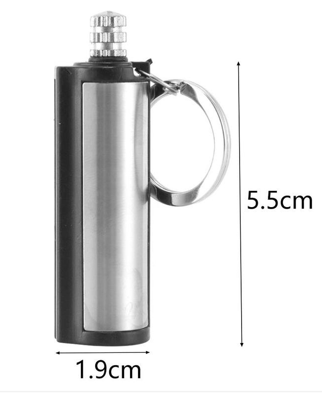 1pc Never Ending Match Permanent Match Stainless Steel Shell Outdoor Survive Lighter Cigarette Accessories Never Ending Match