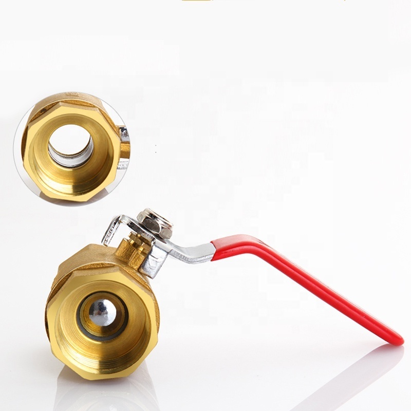 Brass Water Oil Air Gas Fuel Line Shutoff Ball Valve Pipe Fittings Pneumatic Connector Controller Handle 6-12MM Hose Barb Inline