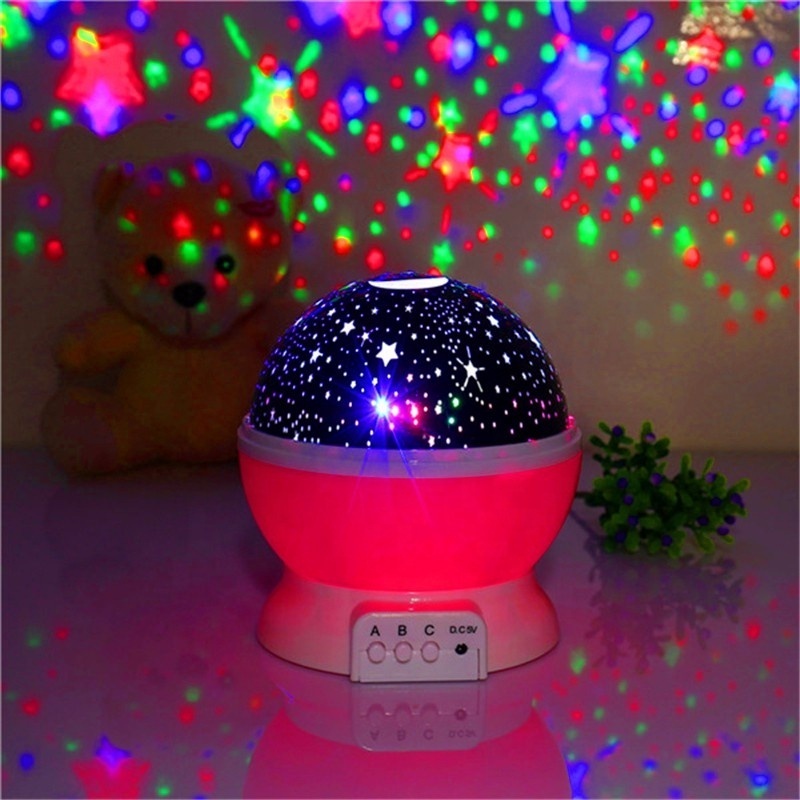 Stars Starry Sky LED Night Light Projector Luminaria Moon Novelty Table Night Lamp Battery USB Night light For Children