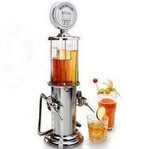 New Mini Beer Dispenser Machine Drinking Vessels Double Gun Pump With Transparent Layer Design Gas Station Bar For Drinking Wine