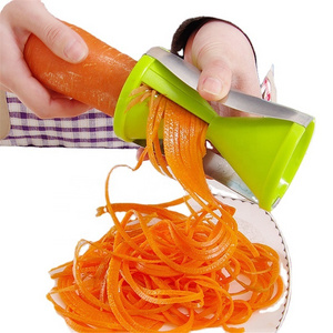 Kitchen Tools Accessories Spiral Slicer Vegetable Shred Device Cooking Salad Carrot Radish Cutter Spiral Slicer Cutter